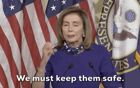 Nancy Pelosi We Must Keep Them Safe GIF