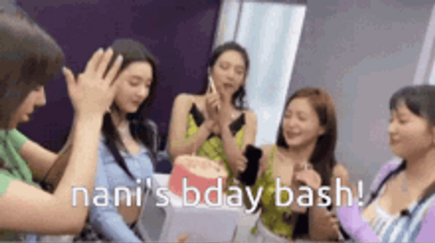 Nani Birthday Bash Cake Surprise GIF