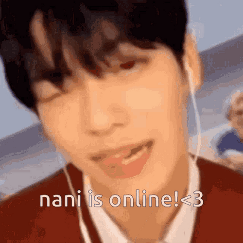 Nani Is Online Cute Boy GIF