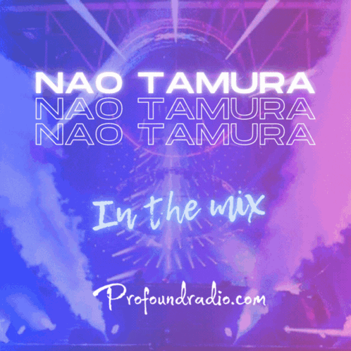 Nao Tamura In The Mix Poster Purple Background GIF