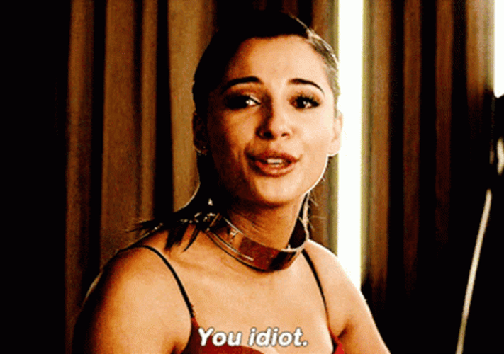 Naomi Scott You Idiot  GIF