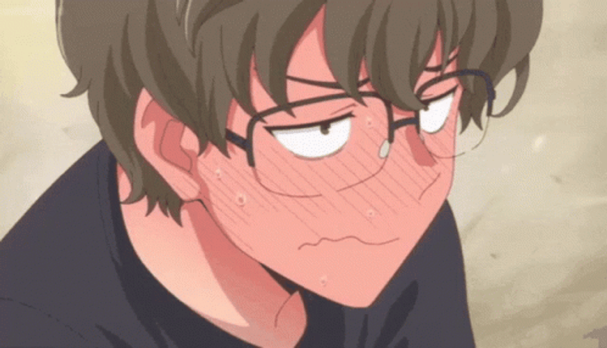 Naoto Hachioji Blushing Anime GIF