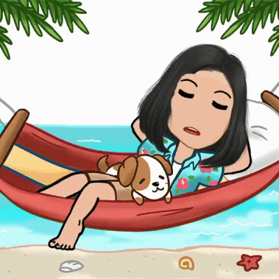 Nap Tired Beach Sticker GIF