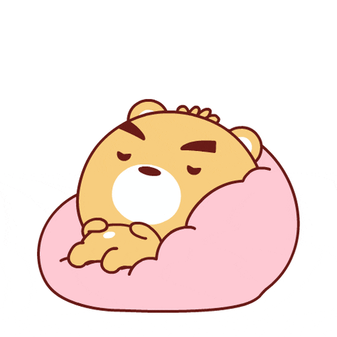 Nap Tired Sleep Cute Bear Sticker GIF