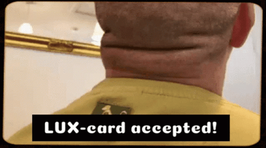 Nape Fold Swiping Credit Card GIF