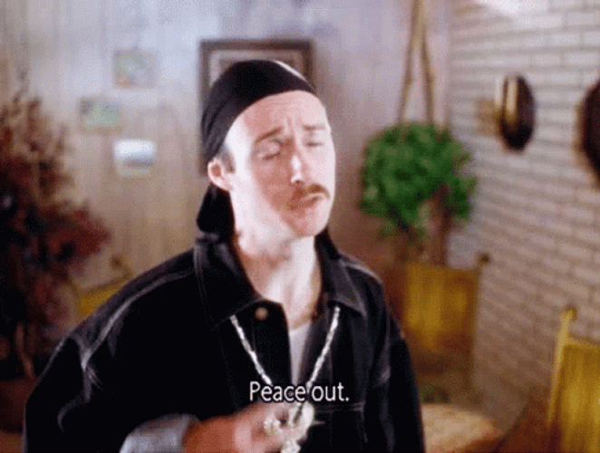 Napoleon Dynamite Aaron Ruell As Kip Peace Out GIF