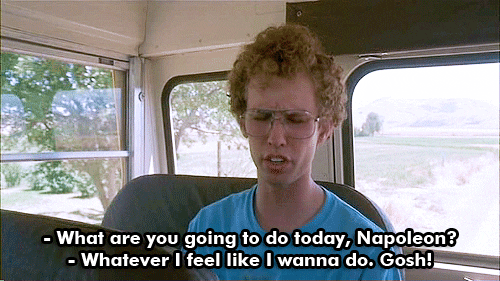 Napoleon Dynamite Lucky Car Ride Jon Heder GIF