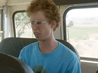 Napoleon Dynamite Lucky Move Head Turn GIF