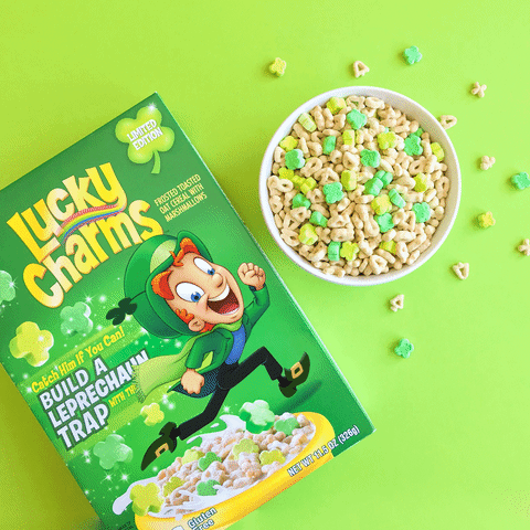 Napoleon Lucky Charms Cereal St. Patrick GIF