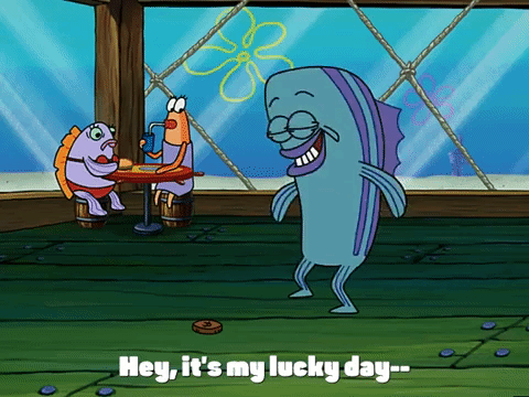 Napoleon Lucky Sponge Bob Fish GIF