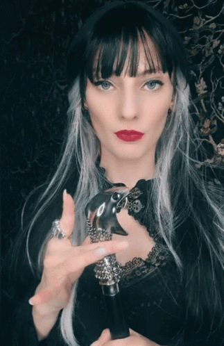 Narcissa Malfoy Holding Snake Staff GIF