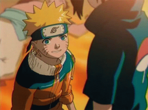 Naruto And Sasuke Fist Bump GIF