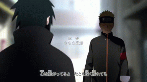 Naruto And Sasuke High Five GIF