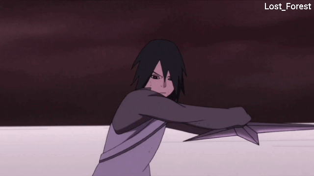 Naruto And Sasuke Vs Momoshiki Raiton Shuriken GIF