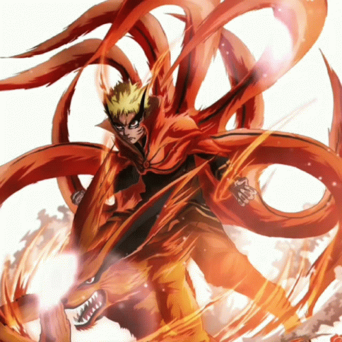 Naruto Baryon Mode Red Dragon GIF