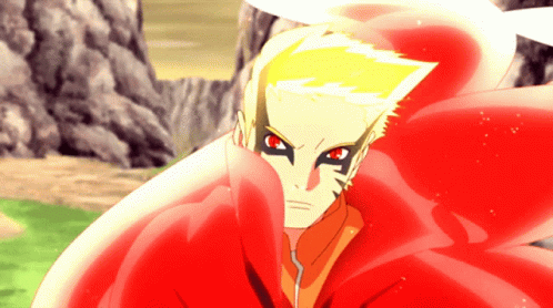 Naruto Baryon Mode Intense Battle GIF
