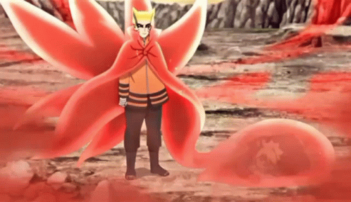 Naruto Baryon Mode Races To Battle GIF
