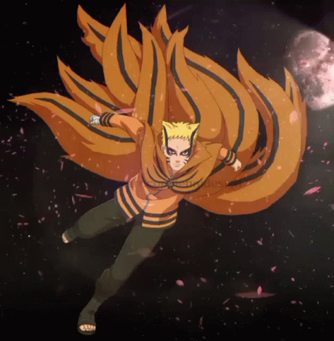 Naruto Baryon Mode In The Moon GIF