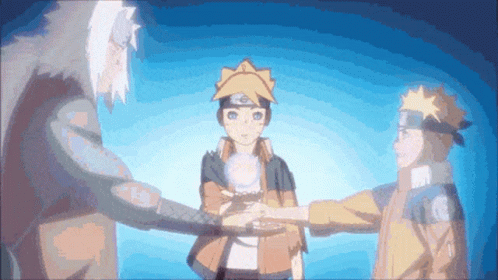 Naruto Boruto Raises Rasengan With Everyone GIF