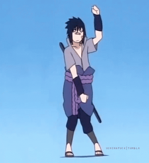 Naruto Character Sasuke Dance Funny GIF 
