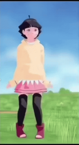 Naruto Dancing Himawari Uzumaki GIF