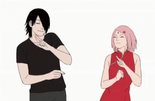 Naruto Dancing Sasuke And Sakura GIF