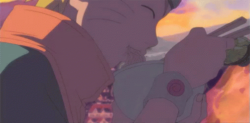 Naruto Eating Steaming Ramen Noodles GIF
