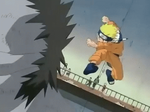 Naruto Fight Kiba Using Combo Rendan GIF