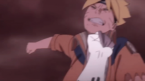 Naruto Versus Momoshiki Ōtsutsuki Fighting GIF