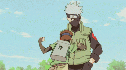 Naruto Versus Kakashi Fighting GIF