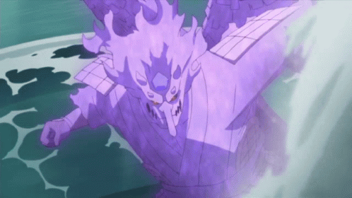 Karuma Of Naruto Fighting Garuda Of Sasuke GIF