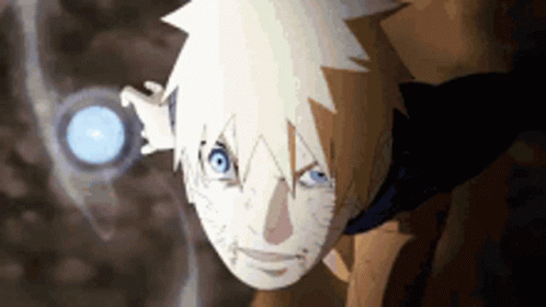 Naruto Fighting Sasuke Charging Rasengan GIF