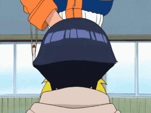 Naruto Funny Hinata Head Butt GIF
