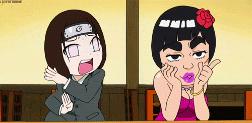 Naruto Funny Neji And Might Guy Moment GIF