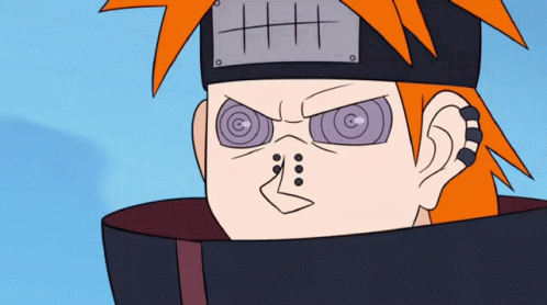 Naruto Funny Serious Yahiko GIF