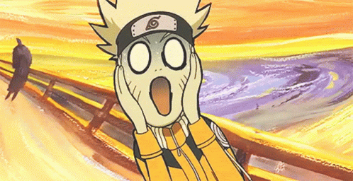 Naruto Funny The Scream Painting GIF