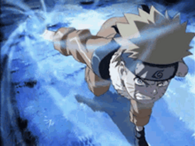 Naruto Rasengan Shippuden Angry Running GIF