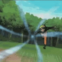 Naruto Rasengan To Itachi Clone GIF