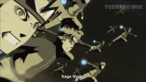 Naruto Rasengan To Kurama GIF