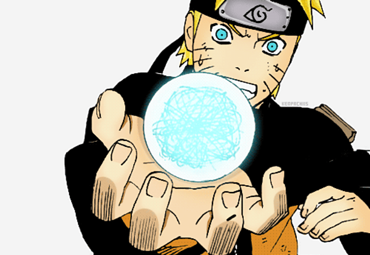 Naruto Rasengan Uzumaki Shippuden Power On Hand GIF