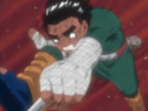 Naruto Rock Lee And Gaara Chunin Exam Fight GIF