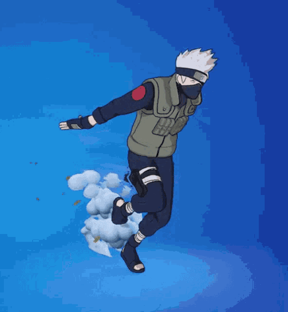Naruto Run Kakashi 3d Model GIF
