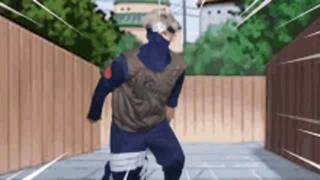 Naruto Run Kakashi Cosplay Kage Bunshin GIF