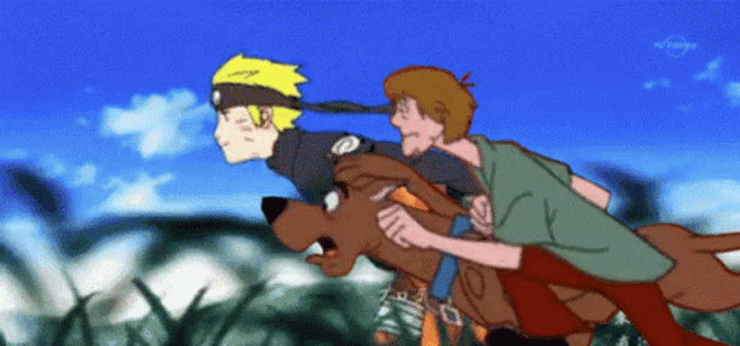 Scooby Doo And Shaggy Running