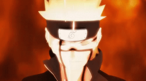 Naruto Sage Mode Burning Look GIF