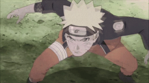 Naruto Sage Mode Crouching Transformation GIF