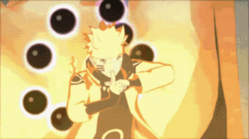 Naruto Sage Mode Orbital Rasengan Attack GIF