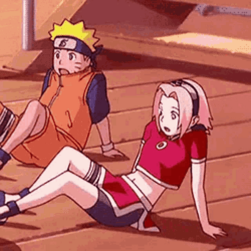 Naruto Sakura Haruno Anime Cute Laugh GIF