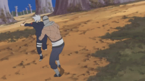Naruto Shippuden Fight Kakashi Against Kakuzu GIF