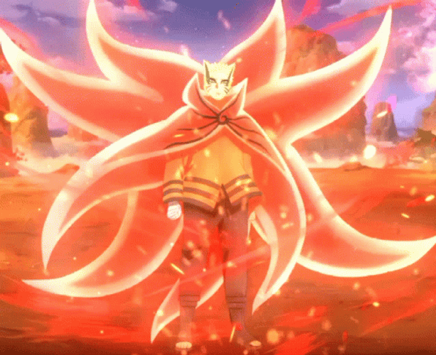 Naruto Shippuden Glowing Fire Embers Background GIF